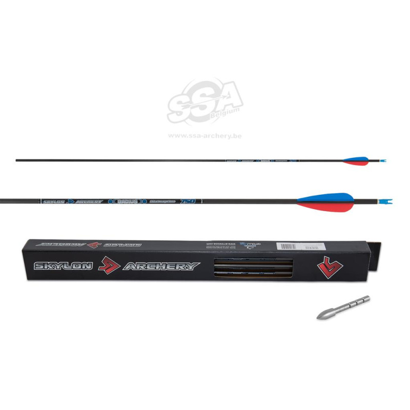 SKYLON ARROWS RADIUS ID4.2 750 / EP 23 / PIN NOCK / 80-100gr BREAK-OFF POINT not glued in 12/PK