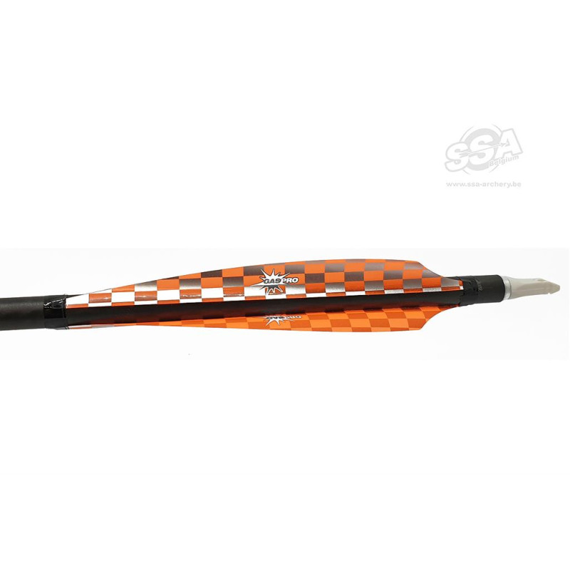 GASPRO SPIN VANES INDOOR 4.75" LH Silver/Orange - 36/pk
