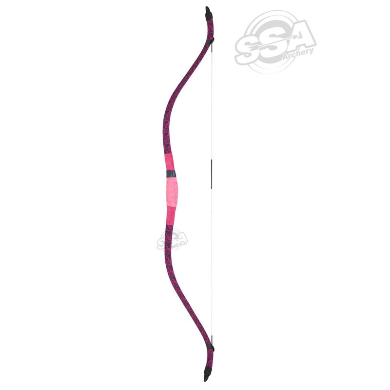 FREDDIE HORSE BOW TRADITIONAL KTB 48" 35 LBS PINK HEART RH/LH / STRING INCL.