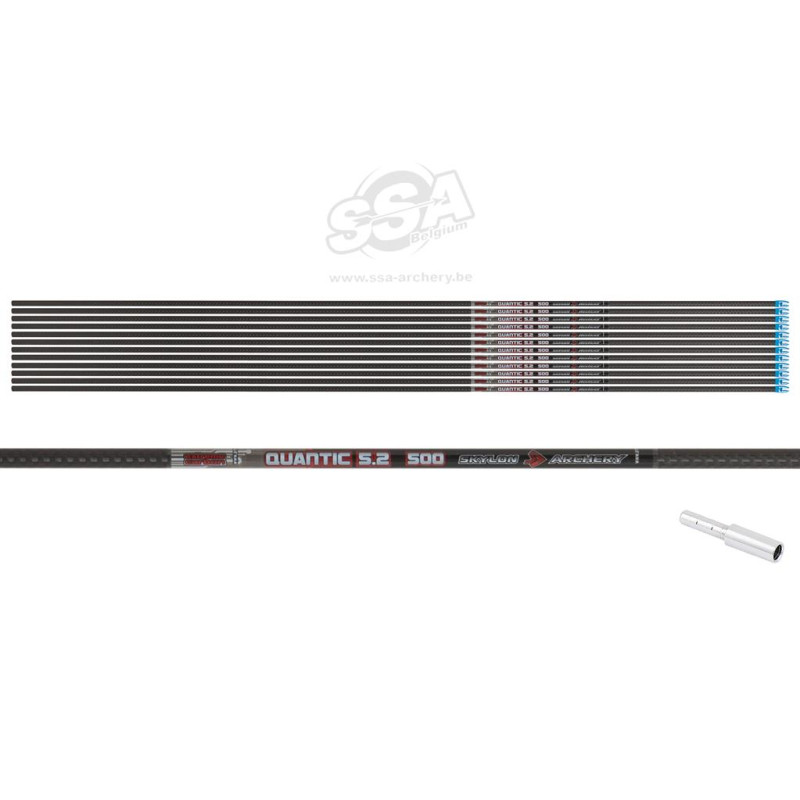 SKYLON SHAFTS 3K QUANTIC ID5.2 500 / 33" WITH INSIDE NOCK AND INSERT 12/PK