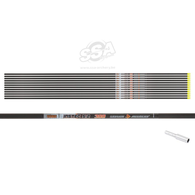 SKYLON SHAFTS INSTEC ID5.2 300 / 33" WITH INSIDE NOCK AND INSERT 12/PK