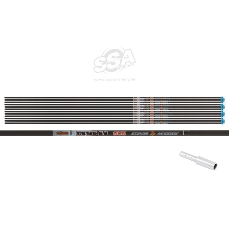 SKYLON SHAFTS INSTEC ID5.2 600 / 33" WITH INSIDE NOCK AND INSERT 12/PK