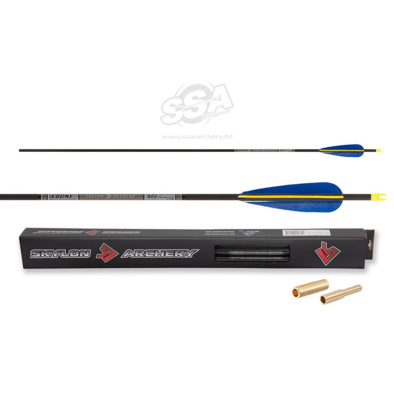 SKYLON ARROWS EBONY ID5.2 600 / 33" FEATHER 4" / IN-NOCK / INSERT 12/PK