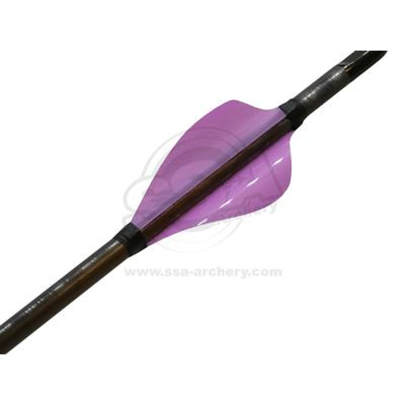 XSWINGS SPIN VANES ROUND 50MM HP LH FLUO PURPLE- 50PACK