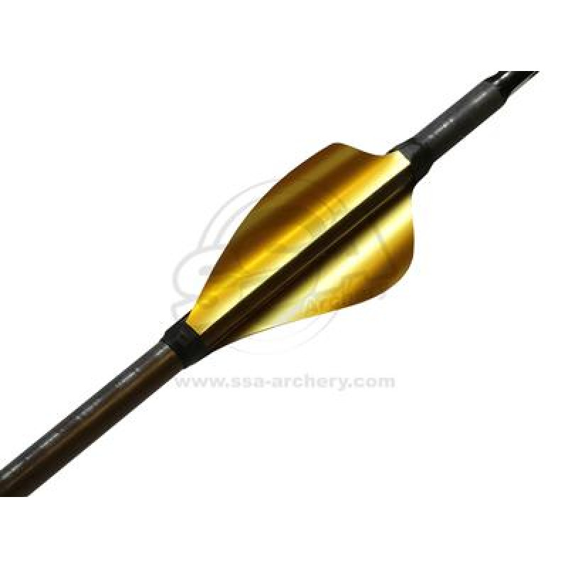 XSWINGS SPIN VANES ROUND 50MM HP LH METALLIC GOLD - 50PACK
