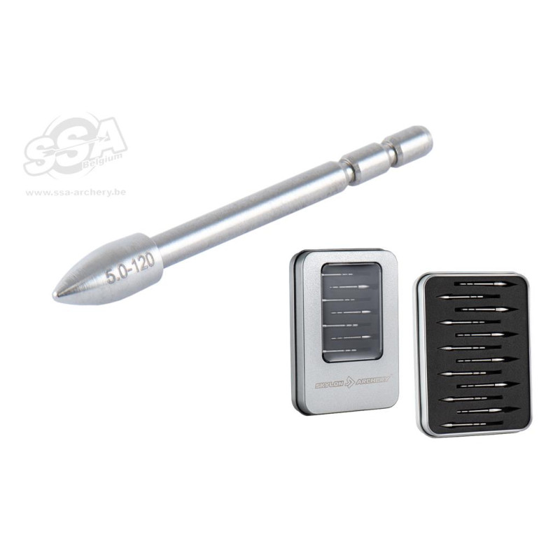 SKYLON GLUE-IN POINTS TUNGSTEN BREAK-OFF ID3.2 PARA./PREMI.size 500-600 weight 100-110-120gr 12PK