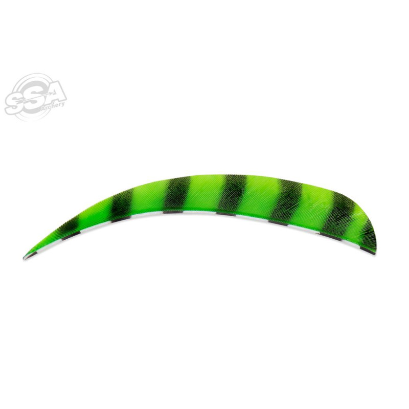BUCKTRAIL FEATHERS ROUND 5" LW BARRED LEMON 100/PK
