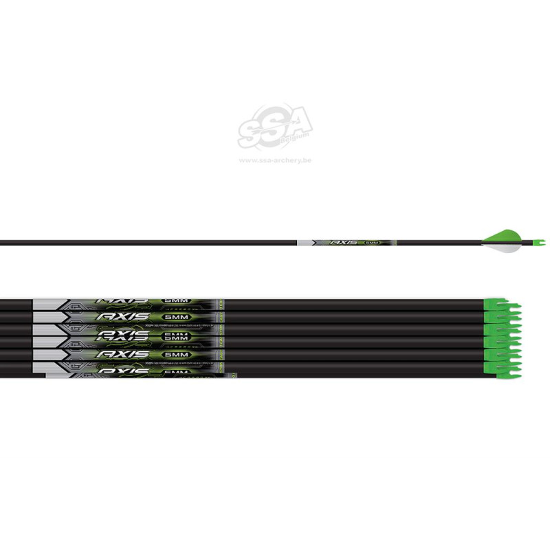 EASTON ARROWS AXIS 5MM 600 X-NOCK HIT INSERT 2" BLAZER VANES 36/PK