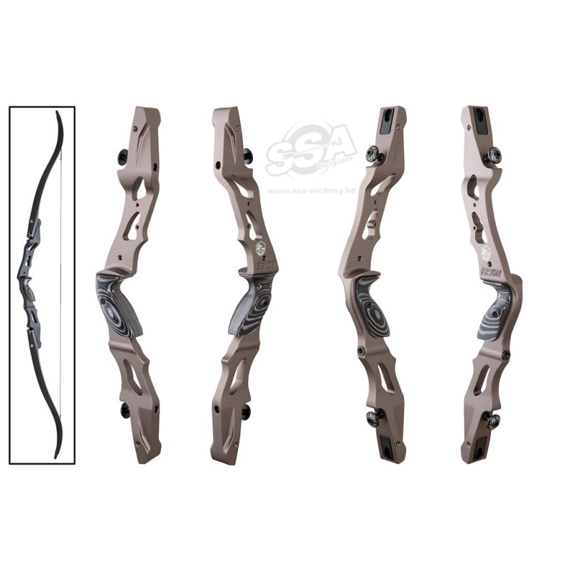 OAKRIDGE RISERS HUNTING BOWS ILF ALU BRYON 21" RH MATT BRONZE ANODIZED with ALIGNMENT SYSTEM