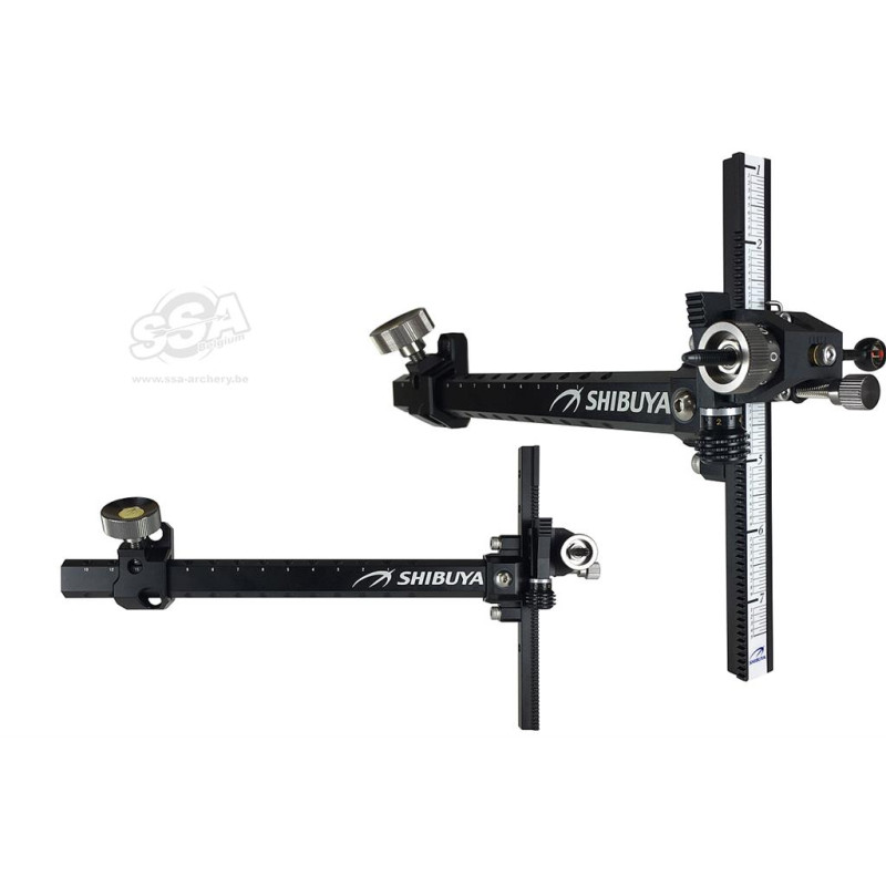 SHIBUYA RECURVE SIGHTS DUAL CLICK STANDARD 8/32 LH BLACK