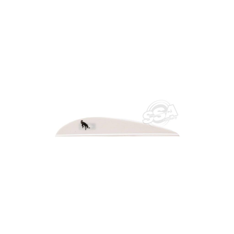 BOHNING VANES BRONCO 3" WHITE 100/PK