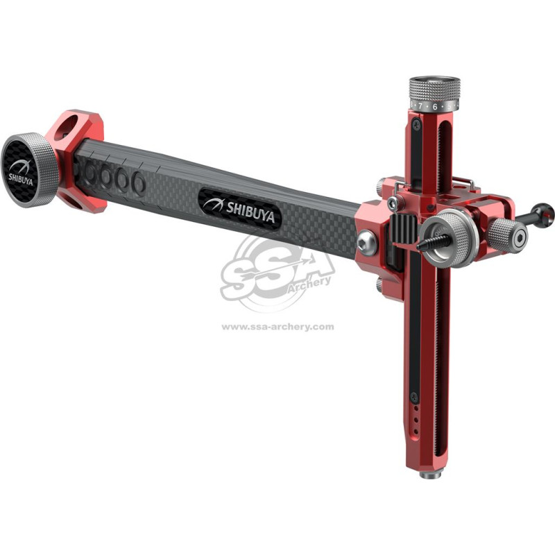 SHIBUYA RECURVE SIGHTS ULTIMA RC PRO 520-9-A SINGLE MOUNT LH RED