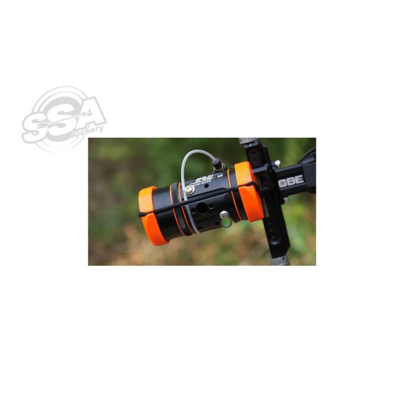 BOWFINGER CAPS & RINGS FOR 20/20 SCOPES 40MM ORANGE