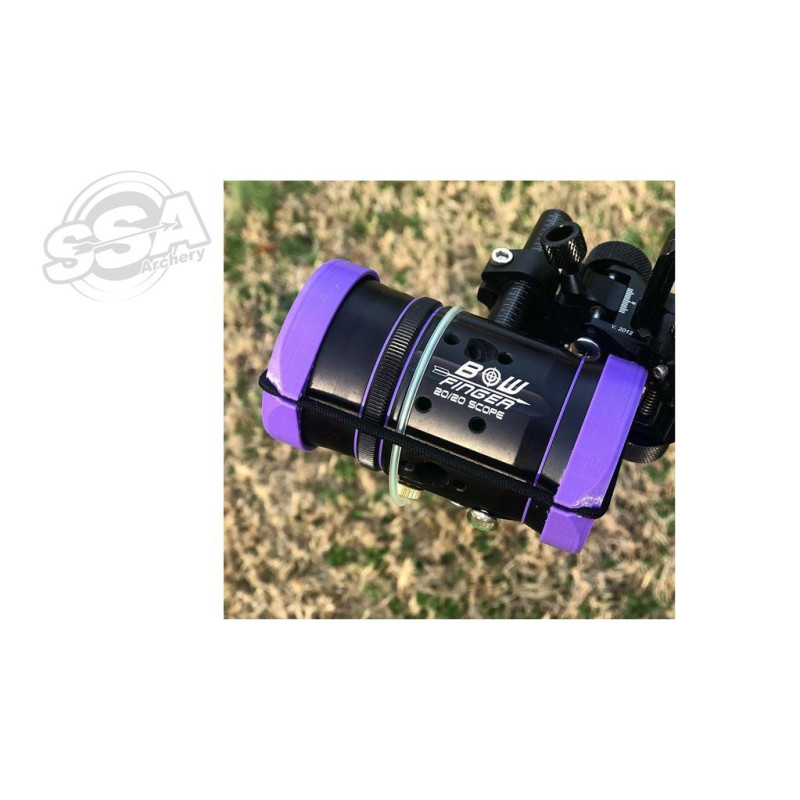 BOWFINGER CAPS & RINGS FOR 20/20 SCOPES 30MM PURPLE