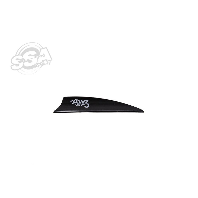 BOHNING VANES X3 2.25" BLACK  100/PK