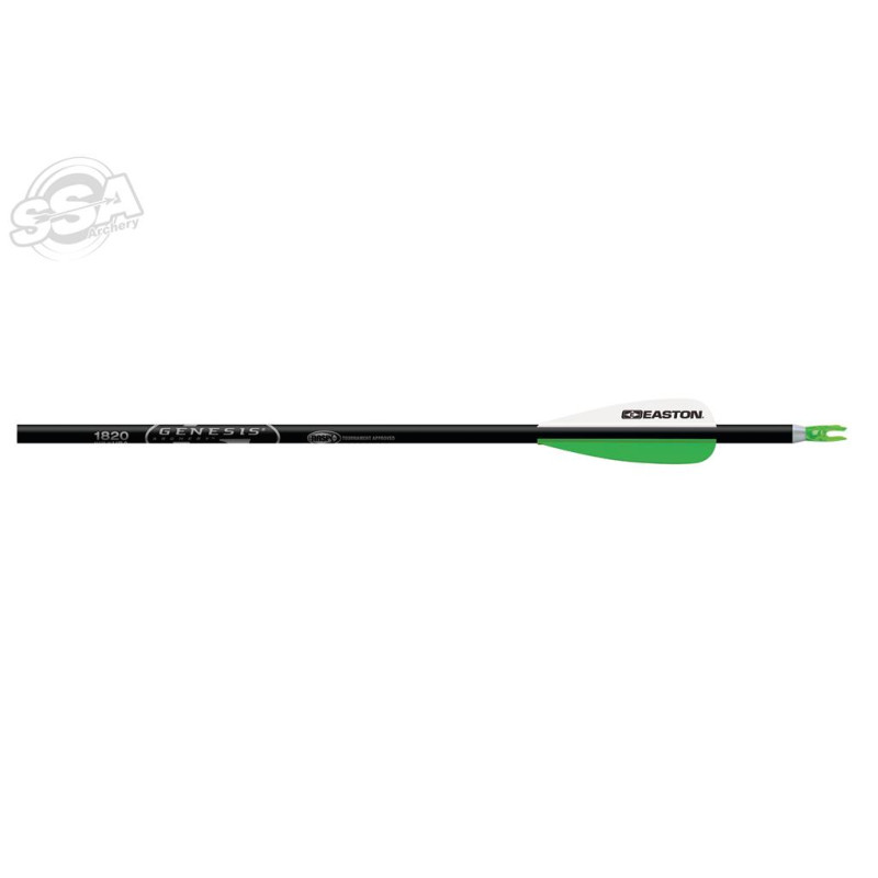 EASTON ARROW GENESIS NASP 3"VANES 1820 WITH POINT 30" BLACK 36/PK