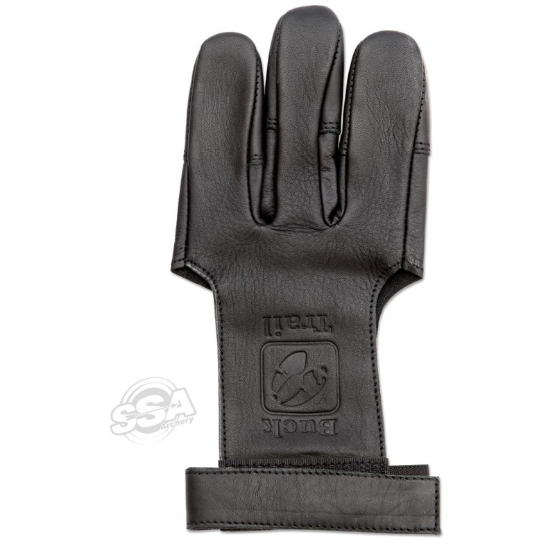 BUCKTRAIL SHOOTING GLOVES STYGIAN FULL PALM LEATHER WITH REINFORCED FINGERTIPS SML