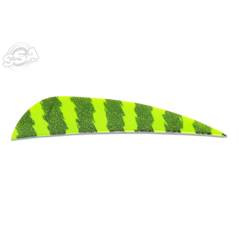 SKYLON FEATHERS ROUND 3" RW BARRED LEMON 24/PK