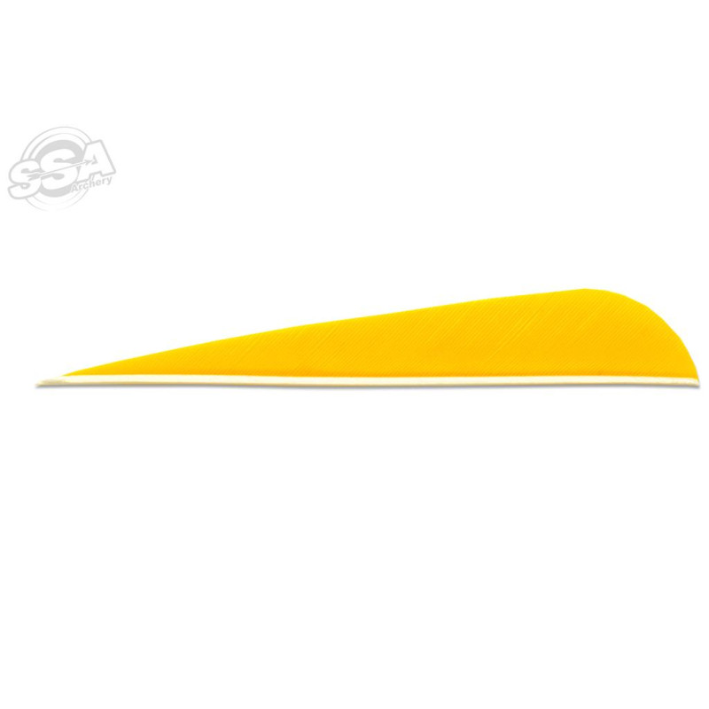 SKYLON FEATHERS ROUND 4" RW YELLOW 24/PK