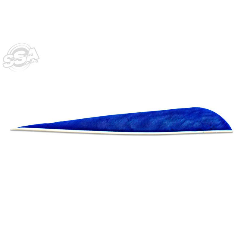 SKYLON FEATHERS ROUND 5" RW BLUE 24/PK