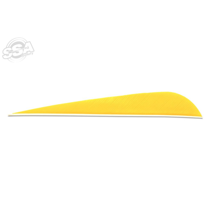 SKYLON FEATHERS ROUND 5" RW YELLOW 24/PK