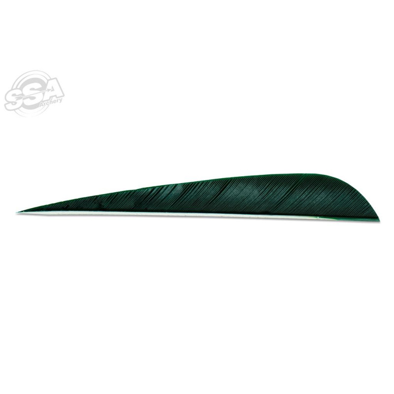 SKYLON FEATHERS ROUND 5" RW GREEN 24/PK
