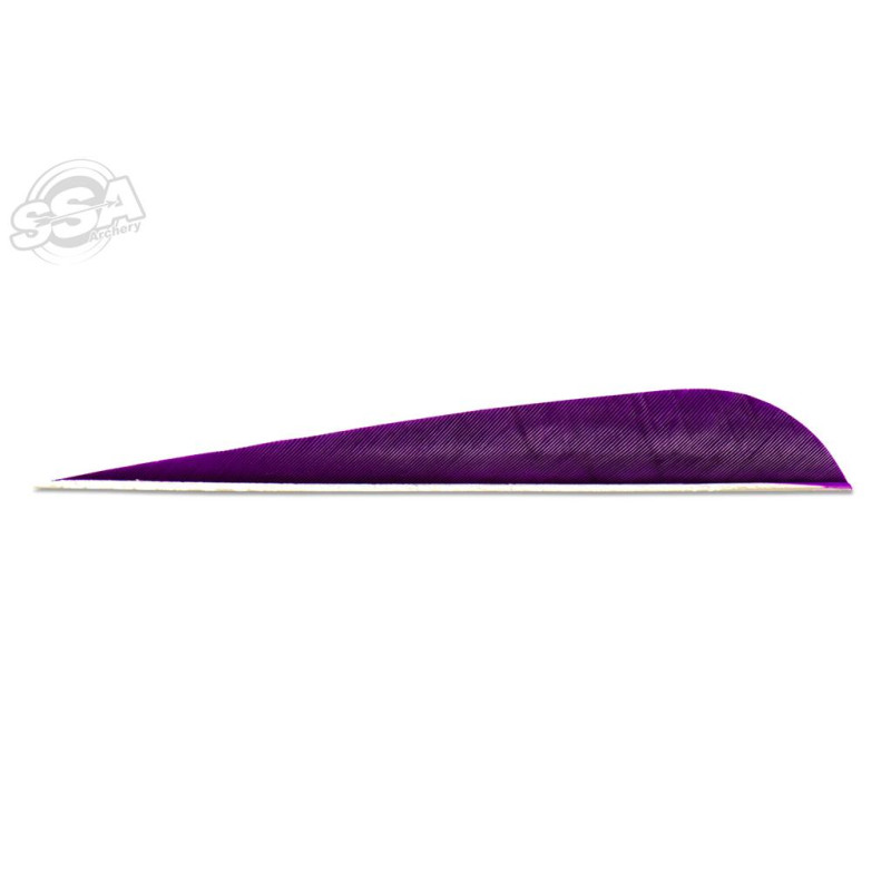SKYLON FEATHERS ROUND 5" RW PURPLE 24/PK