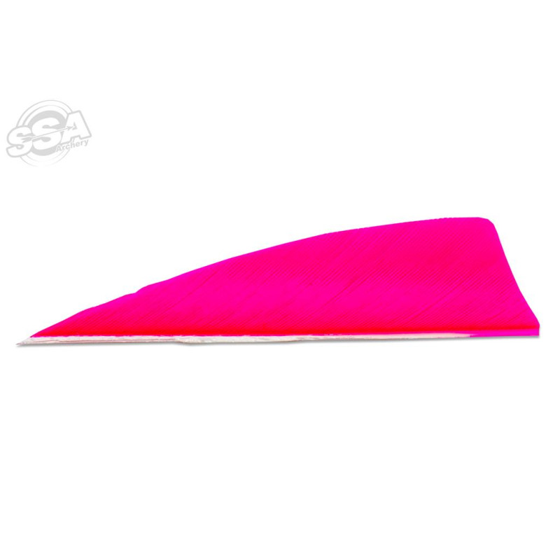 SKYLON FEATHERS SHIELD 3" RW PINK 24/PK