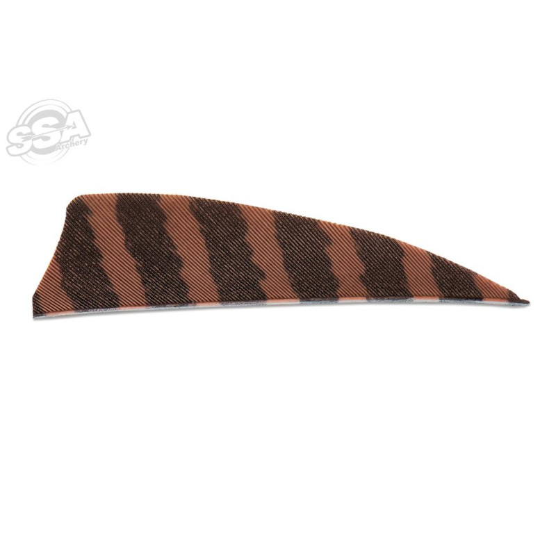 SKYLON FEATHERS SHIELD 3" RW BARRED BROWN 24/PK