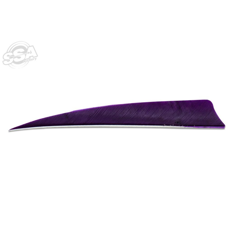 SKYLON FEATHERS SHIELD 5" RW PURPLE 24/PK