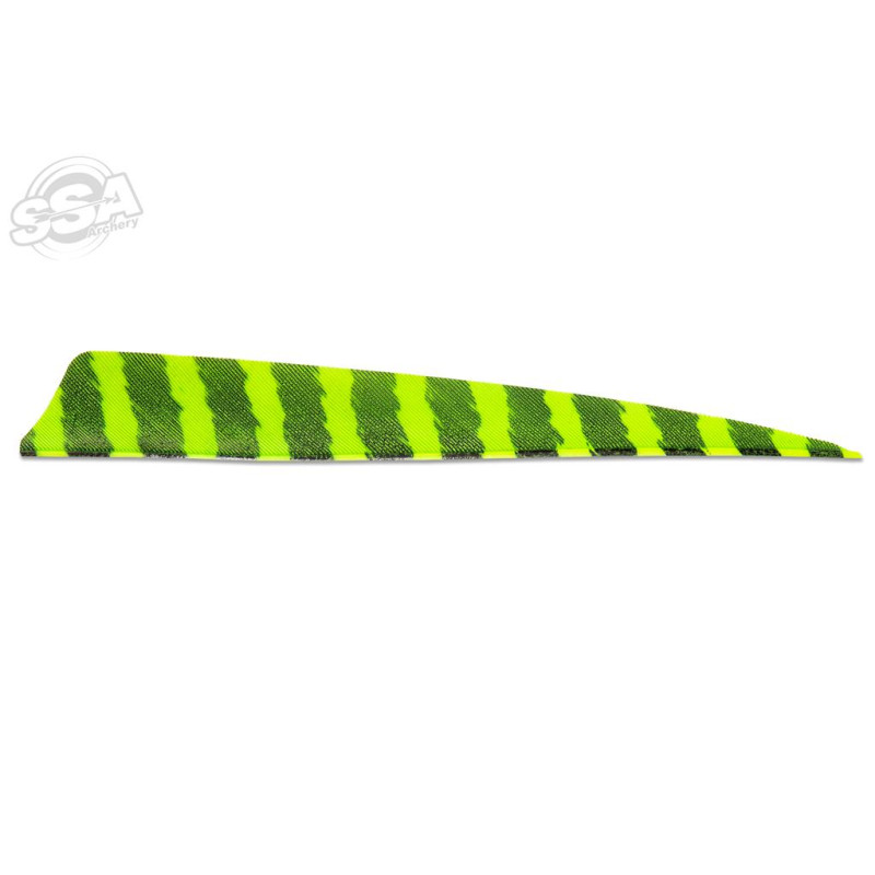 SKYLON FEATHERS SHIELD 5" RW BARRED LEMON 24/PK