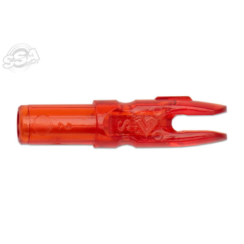 SKYLON INNERFIT ID6.2 NOCK LARGE FLUO RED 25/PK
