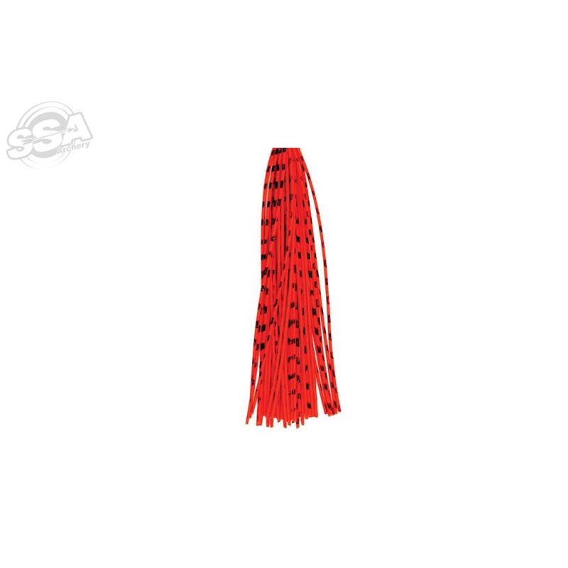 PINE RIDGE STRING DAMPERS SILENCERS NITRO RUBBER WHISKERS RED/BLACK 2/PK