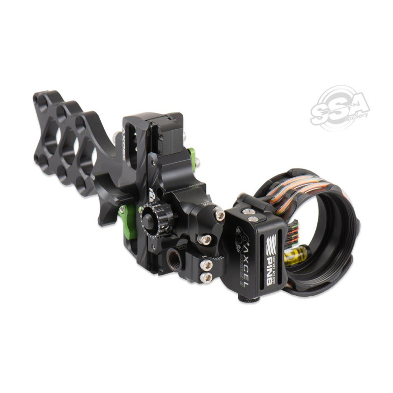 AXCEL HUNTING & 3D SIGHTS ACCUHUNTER SLIDER ACCUSTAT II SCOPE - 5 PIN .019 BLACK