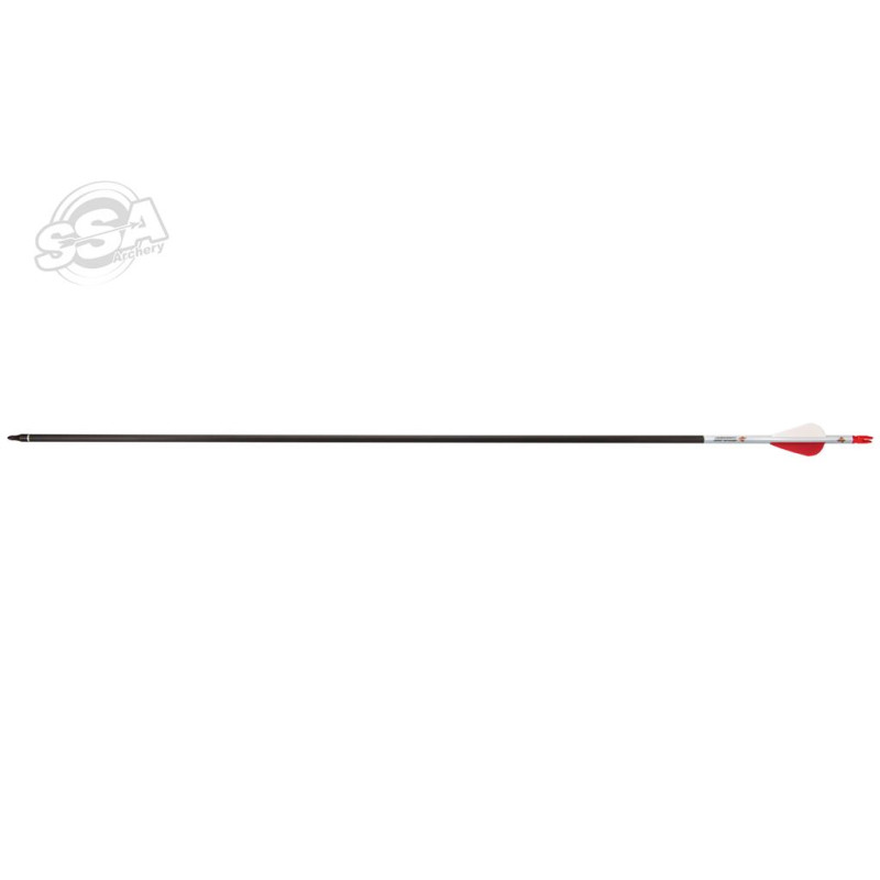 SKYLON ARROWS 30" CARBON FASTWING MEDIUM with RED/WHITE VANE - 100/pk