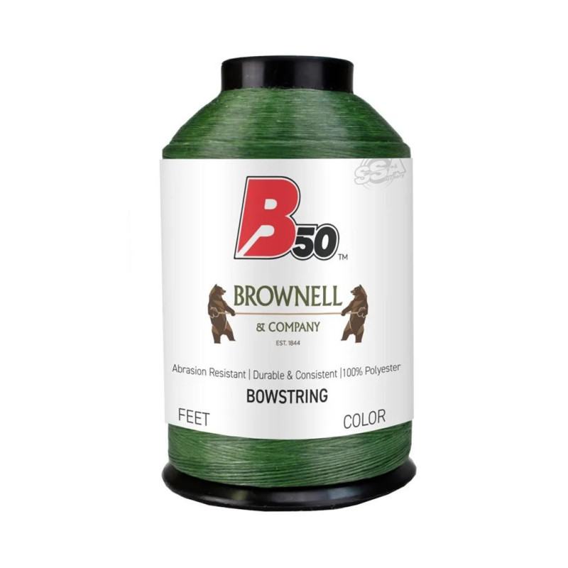 BROWNELL STRING MATERIAL DACRON B50 1 LBS HUNTER GREEN