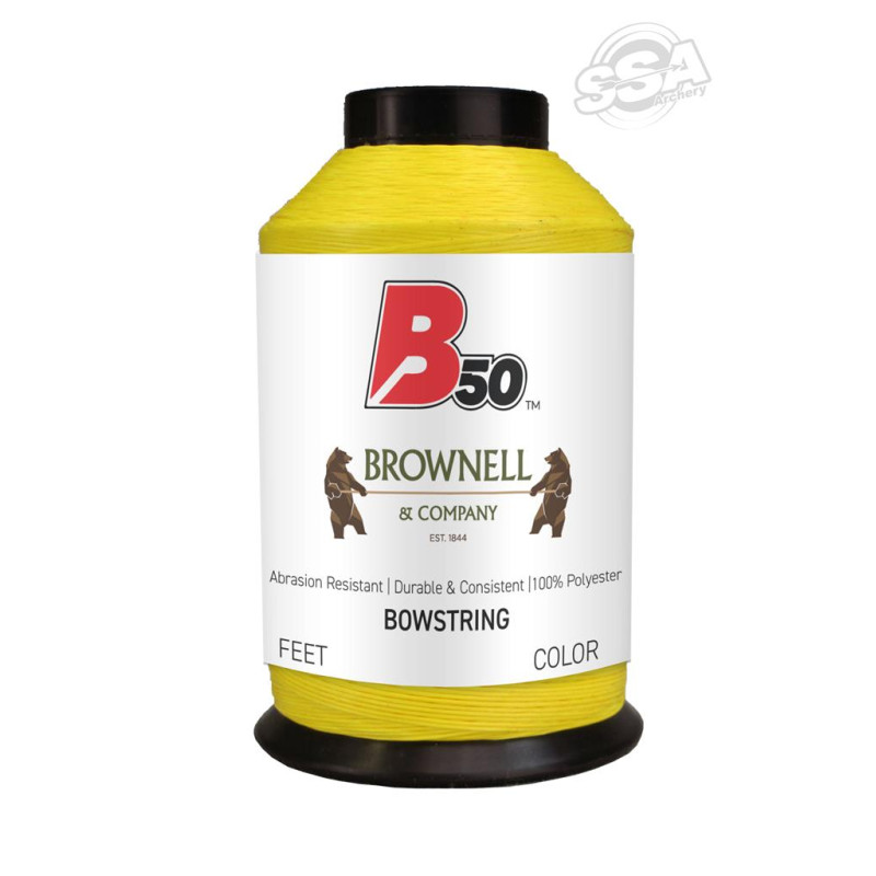 BROWNELL STRING MATERIAL DACRON B50 1/4 LBS YELLOW
