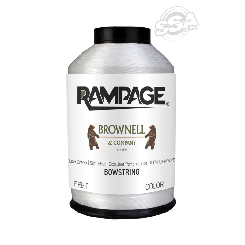 BROWNELL STRING MATERIAL RAMPAGE 1/4 LBS WHITE