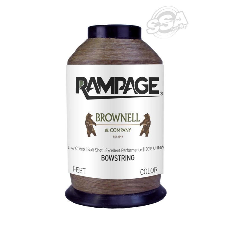BROWNELL STRING MATERIAL RAMPAGE 1/4 LBS MEDIUM BROWN