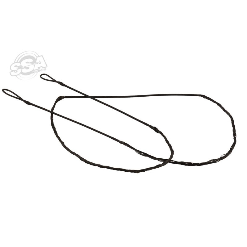 OAKRIDGE RECURVE STRINGS DYNEEMA D97 56/14 BLACK with BCY 62X SERVING