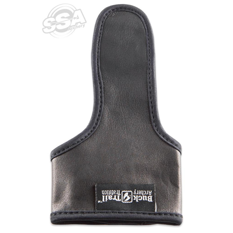 BUCKTRAIL LEATHER THUMB GUARD W/ LEATHER STRAP LARGE