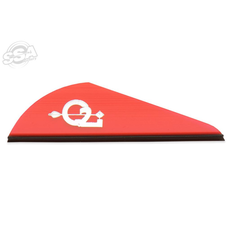Q2ARCHERY VANES ZEON RAPT-X 2" RED 50/PK