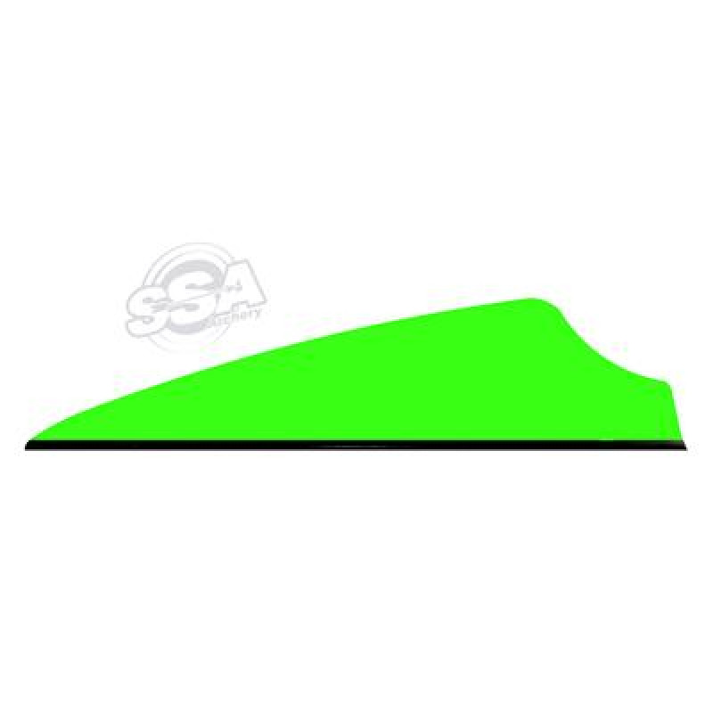 Q2ARCHERY VANES FUSION X-II SL 2.1" GREEN 100/PK