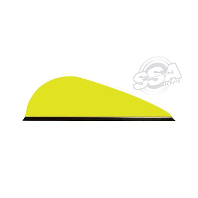 Q2ARCHERY VANES PREDATOR-X 2" NEON YELLOW 100/PK
