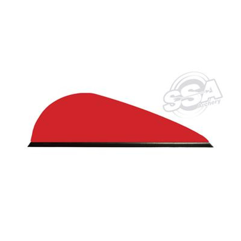 Q2ARCHERY VANES PREDATOR-X 2" FIRE RED 100/PK