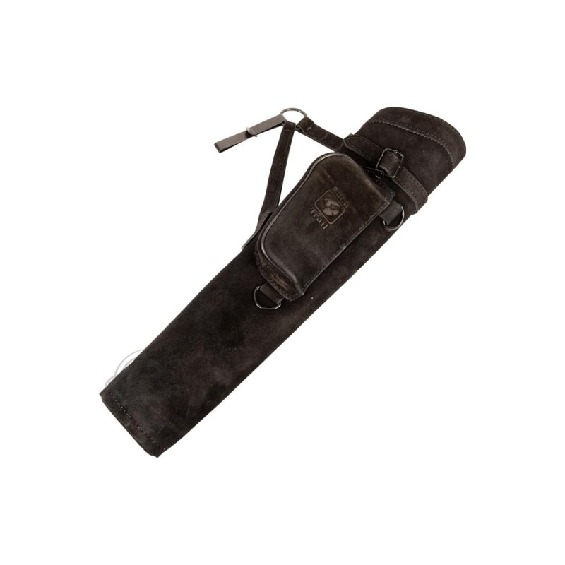 BUCKTRAIL TRADITIONAL SIDE QUIVER MEDIAN WITH POCKET LH SUEDE BLACK