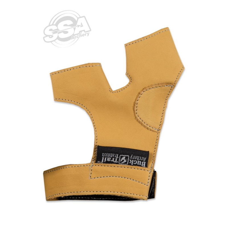 BUCKTRAIL BOW HAND PROTECTION NATURAL RH BOW = left archer's hand LARGE
