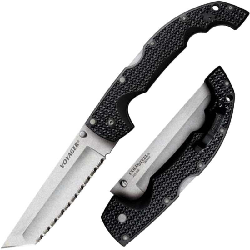COLDSTEEL XL VOYAGER TANTO SERRATED - overall 31.12cm