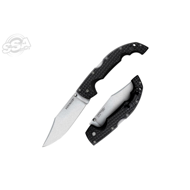 COLDSTEEL EXTRA LARGE VOYAGER CLIP POINT PLAIN - overall 31.12cm