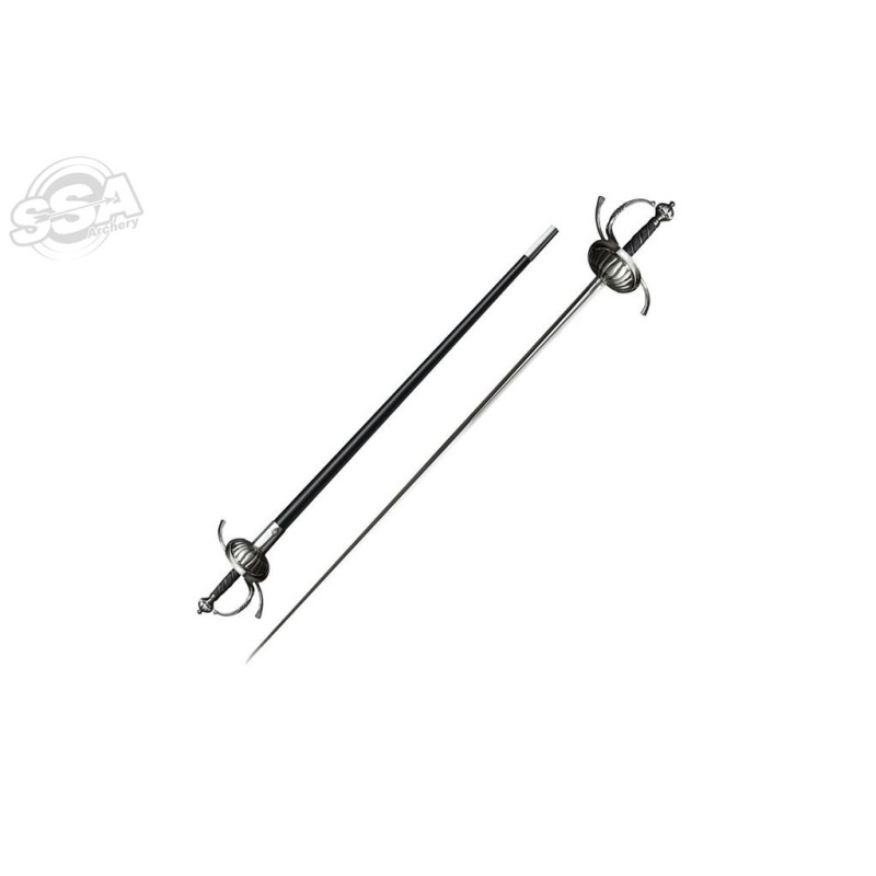 COLD STEEL RIBBED SHELL SWEPT HILT RAPIER 128.27cm